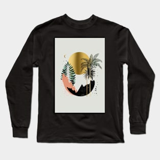 Minimal Boho Art Vintage Aesthetic Vintage Minimalism Long Sleeve T-Shirt